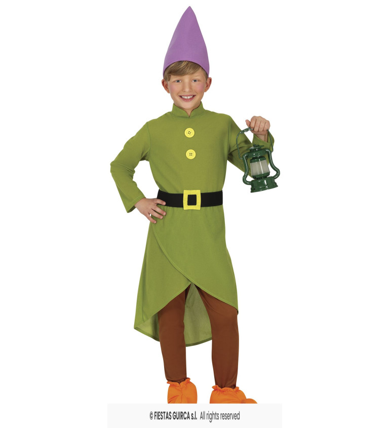 Dětský kostým - Zelený trpaslík