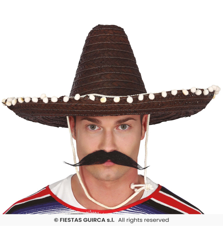 Slaměný klobouk - černý