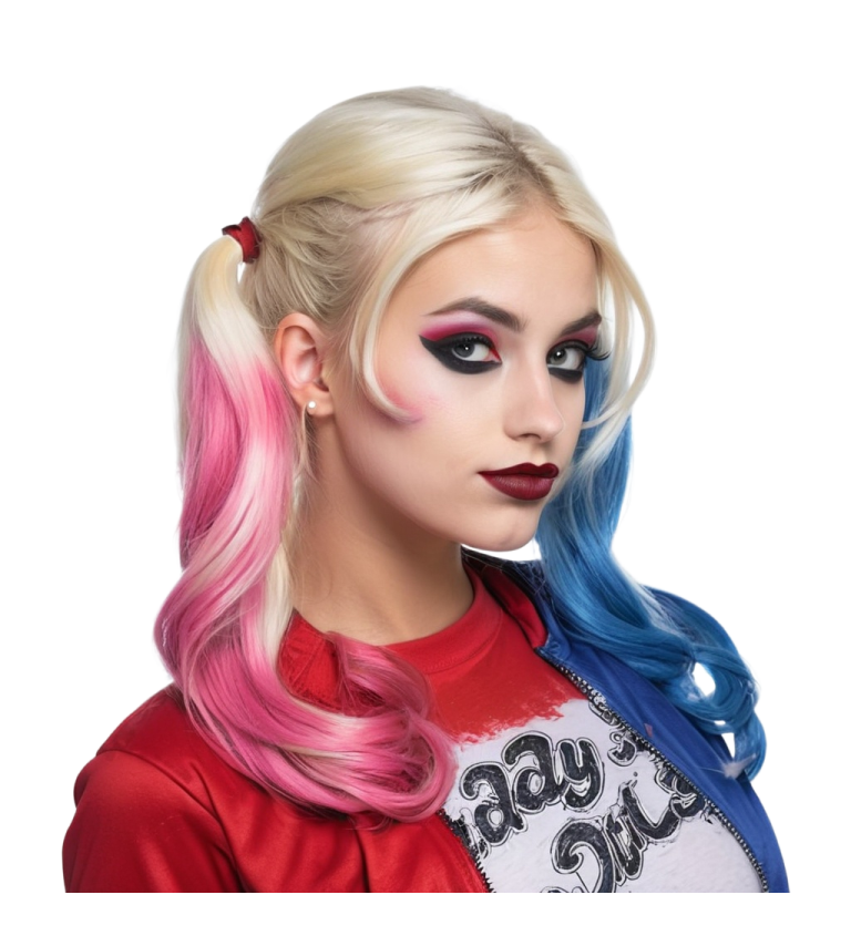 Paruka dámská šílená klaunice