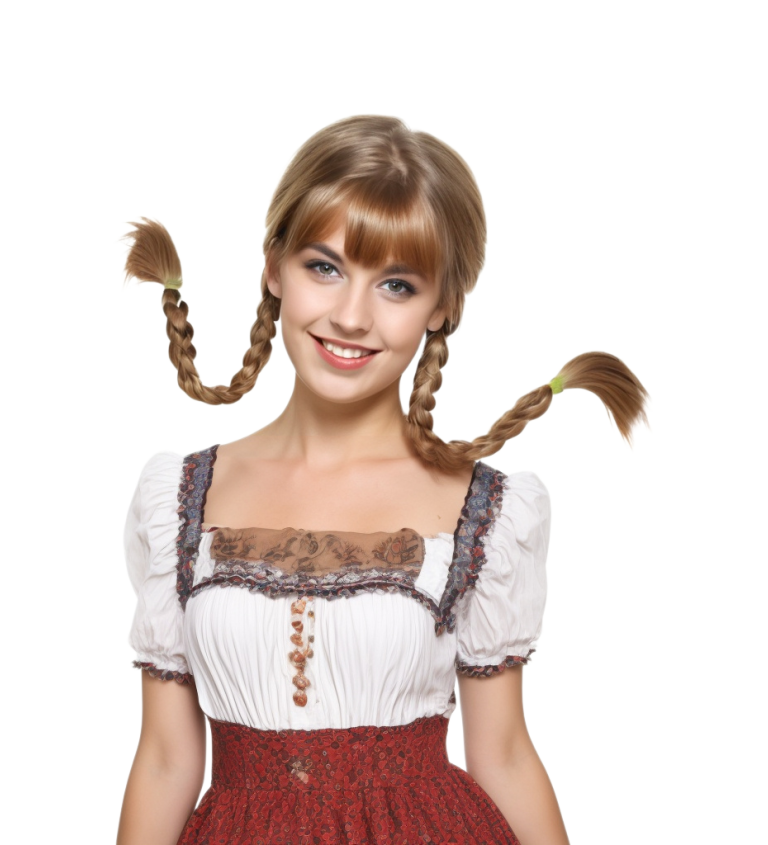 Paruka dámská farmářova žena