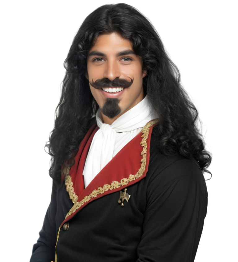 Paruka pánská mušketýr