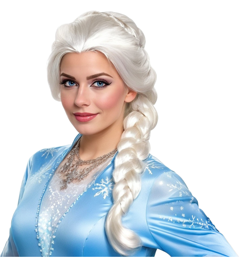 Dámská paruka - sněhová princezna