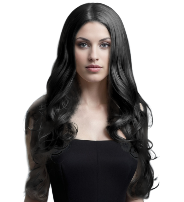 Dámská paruka - Natali, Černá