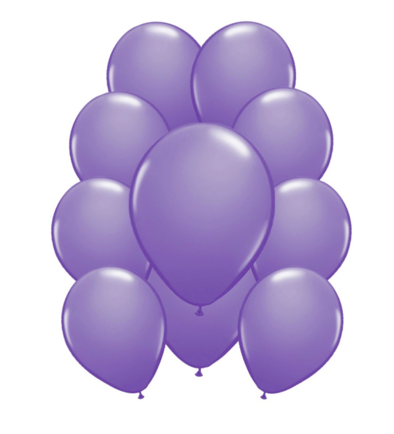 Latexové balónky metalické - Světle fialové