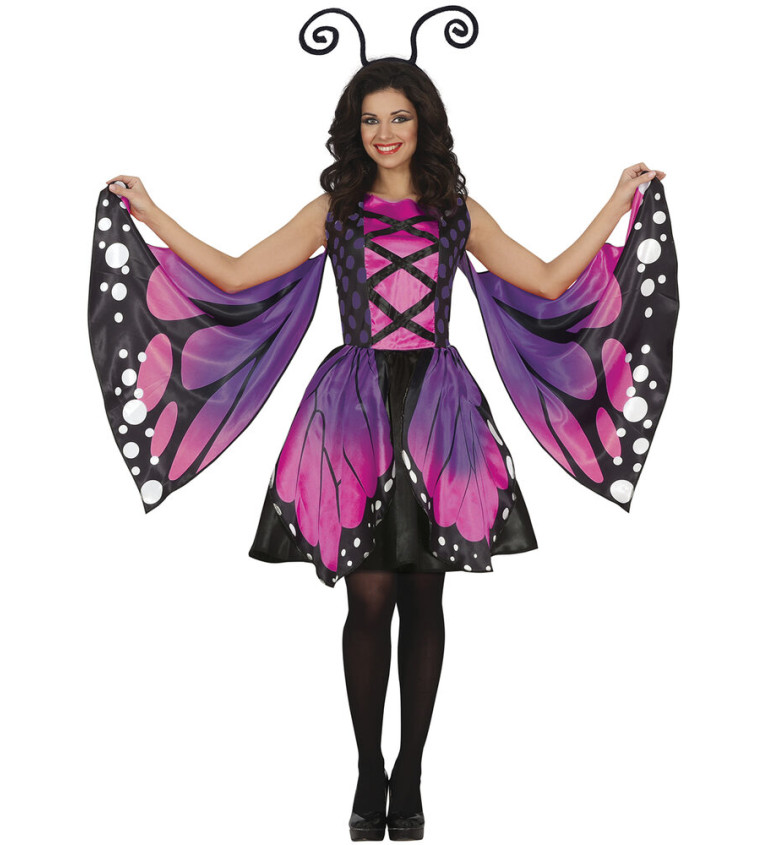 Dámský kostým - Fialový motýl